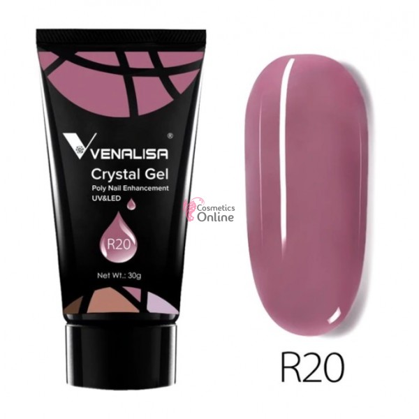 PolyGel UV/ LED pentru unghii false Venalisa 30g - R20 Anarchy + 1 Gel color de 5g Venalisa Cadou